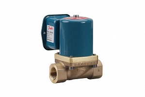 Клапан соленоидный EV225, Danfoss. В комплекте с катушкой. 