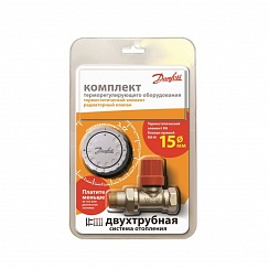 Комплект терморегулятора RA-N/RA 2940 прямой, в блистерной упаковке, Danfoss