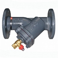 Фильтр сетчатый фланцевый FVF со сливным краном, Danfoss