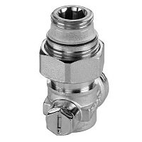Одиночные узлы нижнего подключения к радиаторам 1/2"BP, Meibes