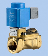 Клапан соленоидный EV220B, Danfoss. В комплекте с электромагнитной катушкой. Для воды, воздуха, масла.