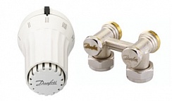 Комплект терморегулятора RLV-KS/RA угловой, Danfoss
