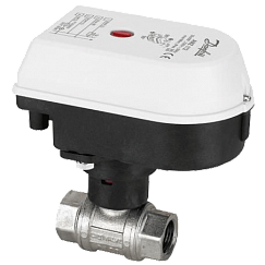 Шаровой кран двухходовой никелированный, BP, с электроприводом, AMZ112, Danfoss