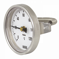Биметаллический термометр с первичной поверкой, тип  A46.11 (накладной на трубу), Wika