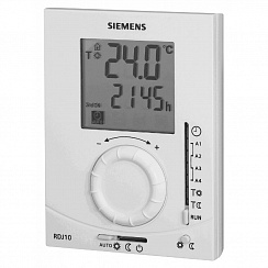 Комнатный термостат RDJ10 с большим  дисплеем и 24-часовым таймером, Siemens
